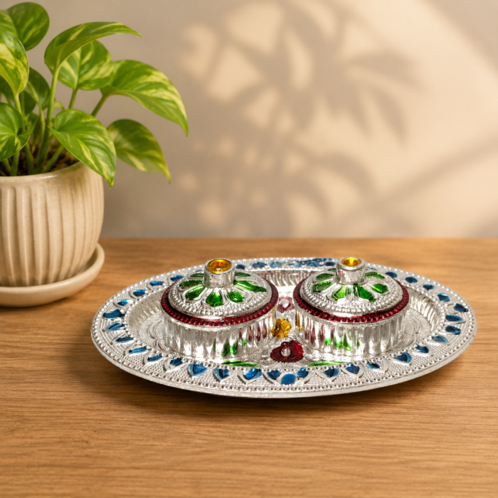 Handcrafted Traditional Kumkum Sindoor Box Holder for Pooja and Return Gifts