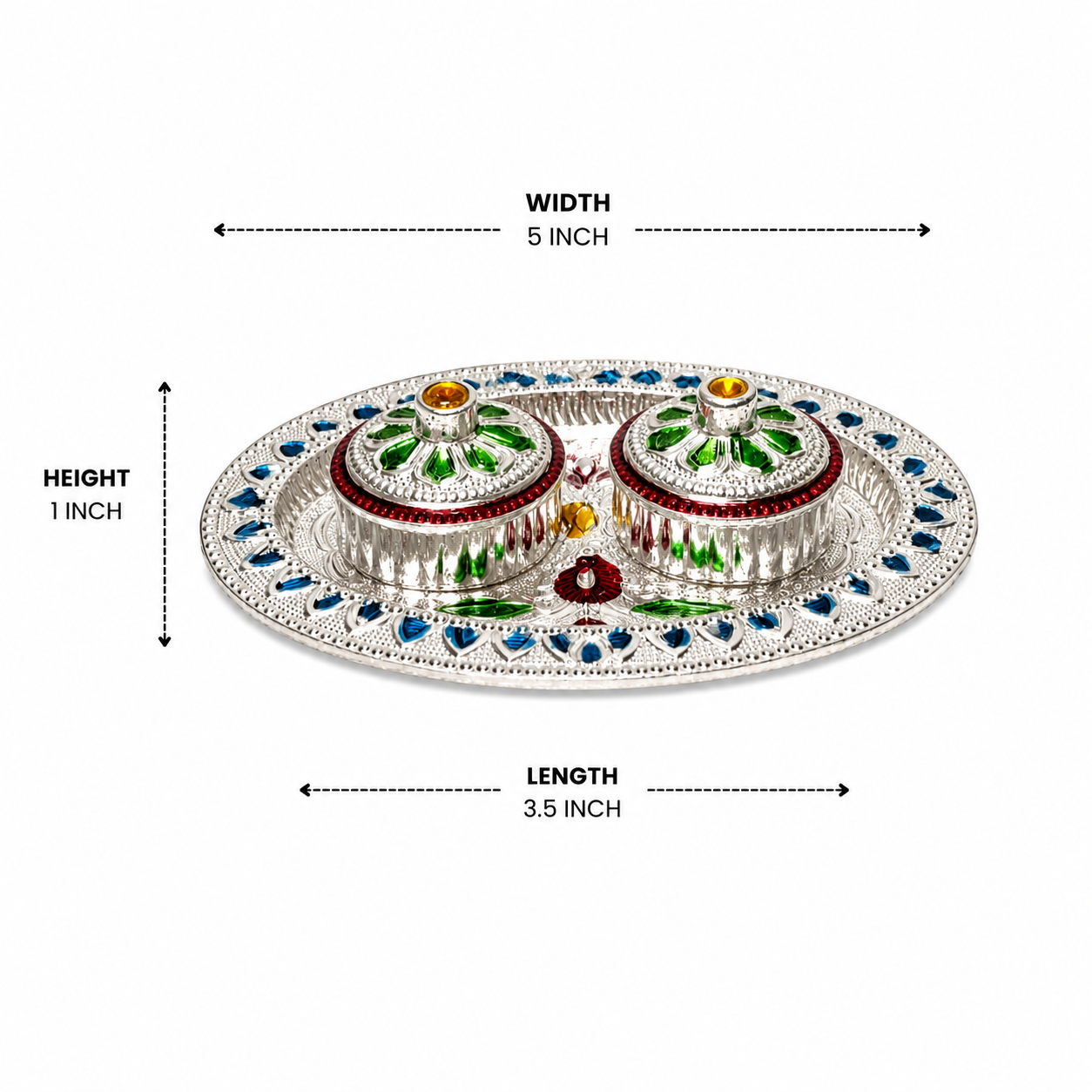 Handcrafted Traditional Kumkum Sindoor Box Holder for Pooja and Return Gifts