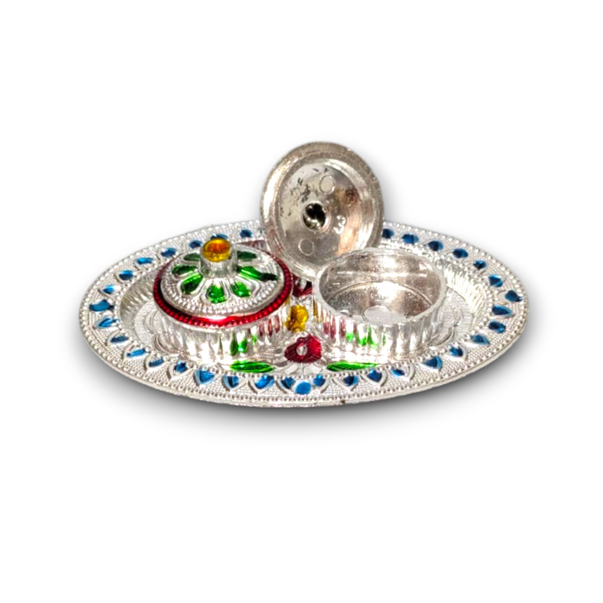 Handcrafted Traditional Kumkum Sindoor Box Holder for Pooja and Return Gifts