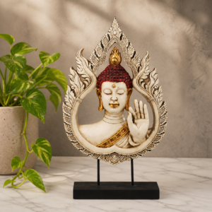 Decorative Idol Buddha Panel Sculpture Statue for Home and Office Decor