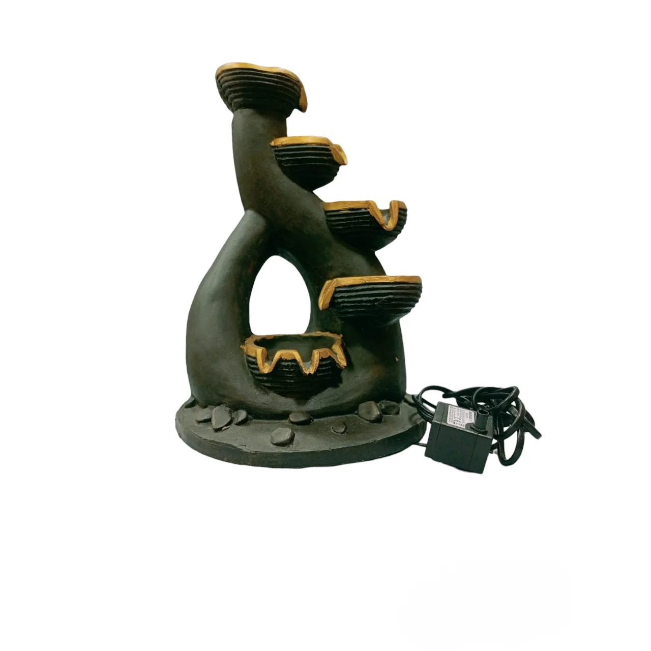 Modern Lamp Deep Indoor Water Fountain with LED Light for Home Decor