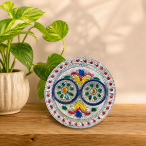Handcrafted puja kumkum sindoor box holder for pooja and return gifts