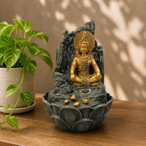 Lord Shiva Water Fountain with LED Light for Home and Pooja Room