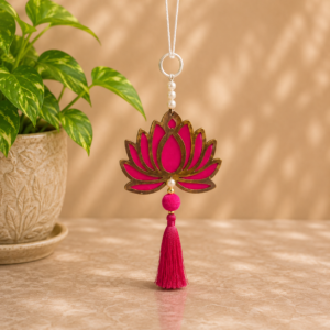 Handcrafted Lotus Wall Art Set of 6 for Home & Office Wall Decoration