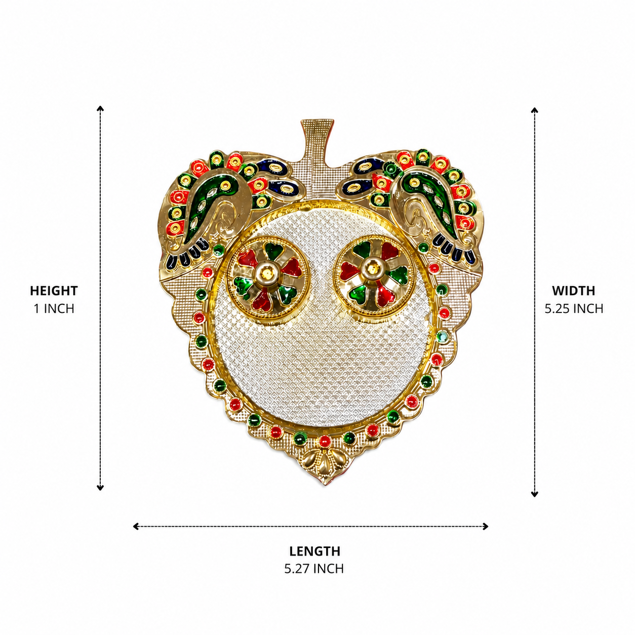 Handcrafted traditional kumkum sindoor box holder for puja rituals and gifts
