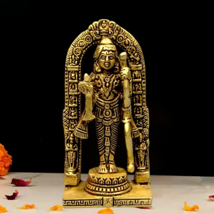 Brass Lord Ram Lalla Idol for Pooja Room and Home Decor