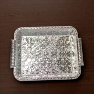 Handcrafted decorative wedding tray for pooja, gifting and parties