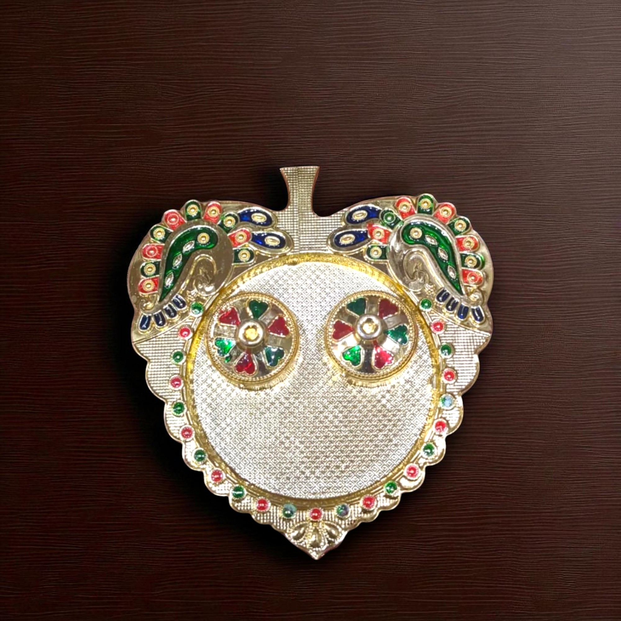 Handcrafted traditional kumkum sindoor box holder for puja rituals and gifts