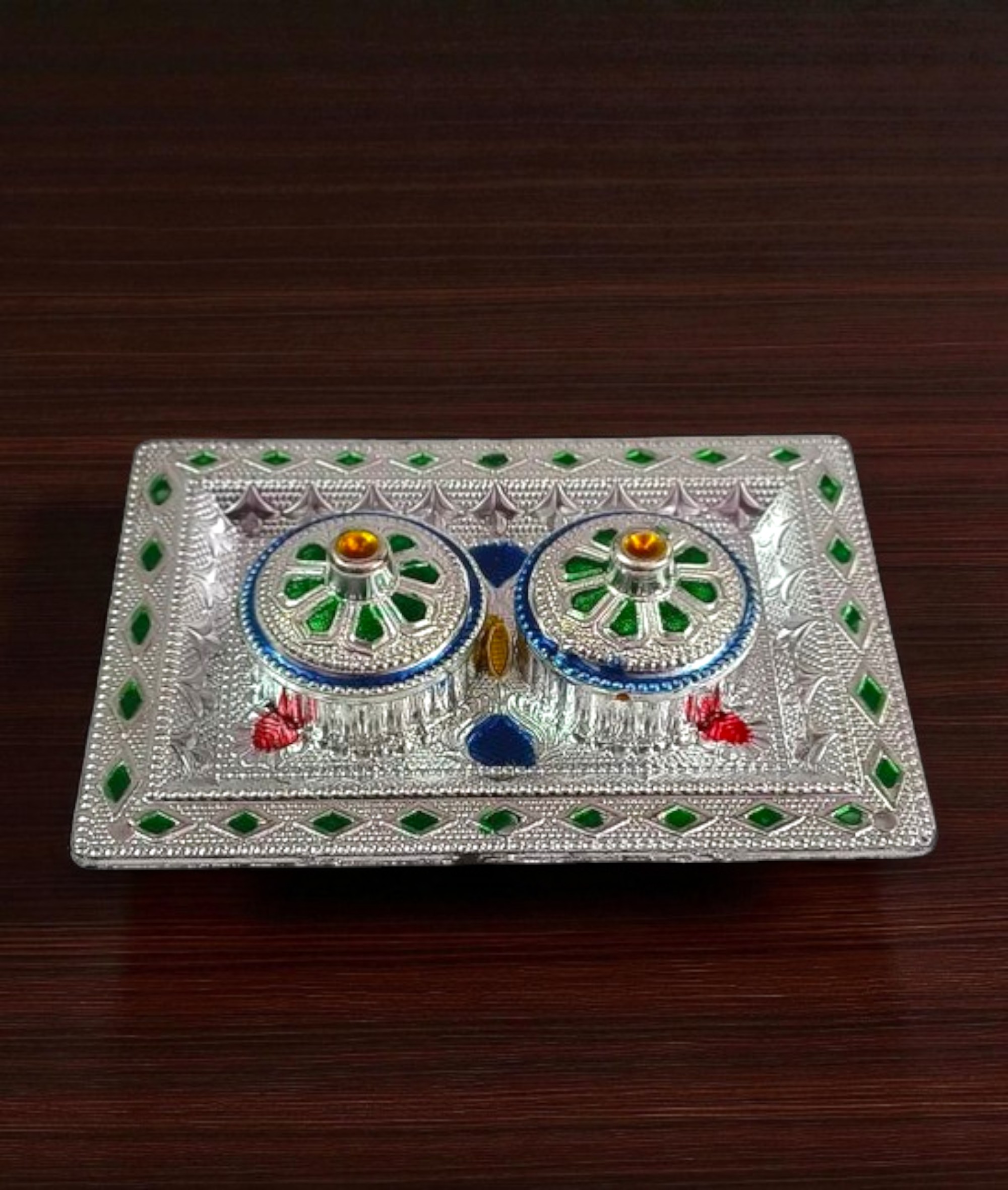 Handcrafted Traditional Kumkum Sindoor Box Holder for Pooja and Return Gifts