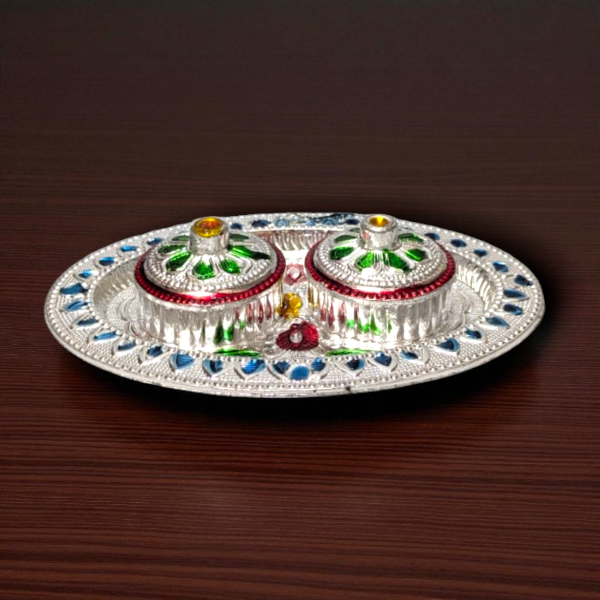 Handcrafted Traditional Kumkum Sindoor Box Holder for Pooja and Return Gifts