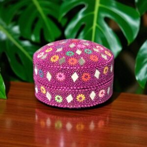 Handcrafted traditional kumkum sindoor box holder for puja rituals and gifts