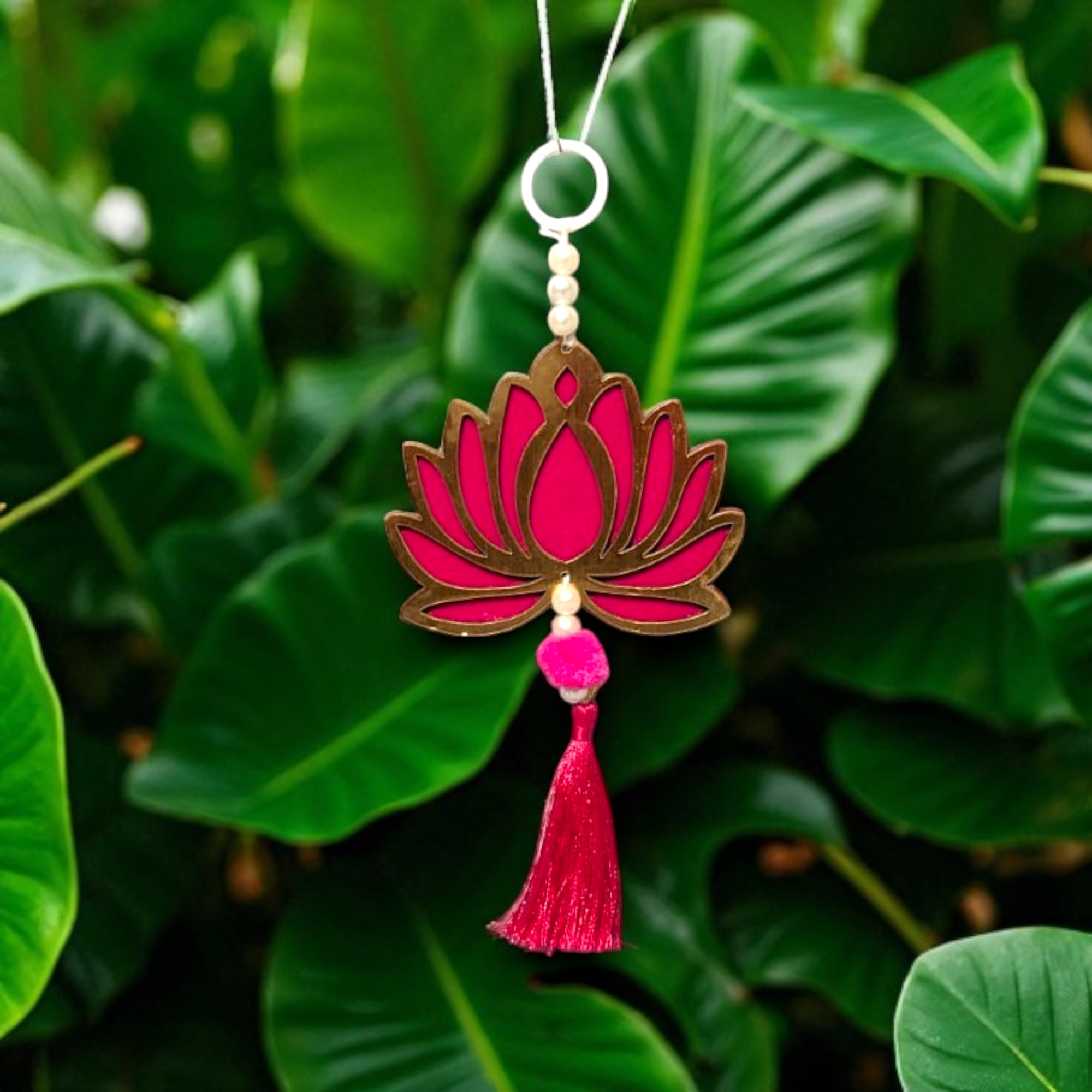 Handcrafted Lotus Wall Art Set of 6 for Home & Office Wall Decoration