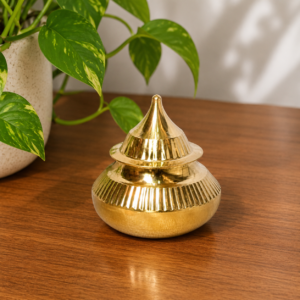 Traditional Brass Kumkum Box for Pooja and Return Gifts