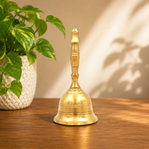 Pure Brass Bell 5 Inch for Home Temple and Pooja Room
