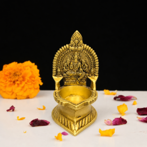Brass Coated Antique Finished Varahi Diya 5.5 Inch – Varahi Deepam for Pooja & Temple Decor