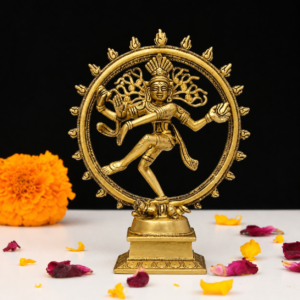 Brass Nataraja Statue 12 Inch Handcrafted with Fine Detailing