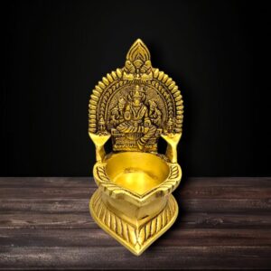 Brass Coated Antique Finished Varahi Diya 5.5 Inch – Varahi Deepam for Pooja & Temple Decor