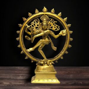 Brass Nataraja Statue 12 Inch Handcrafted with Fine Detailing