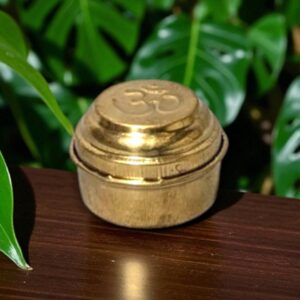Traditional Brass Kumkum Box for Pooja and Return Gifts