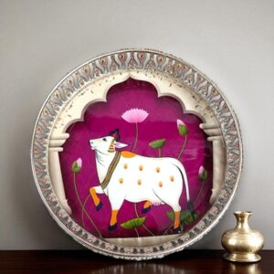 German Silver Metal Tray 8 Inch for Return Gift & Home Décor