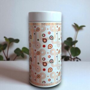 Elegant White 6 Inch Air Tight Tin Box for Return Gifting