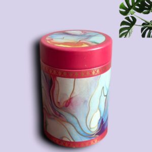 Elegant Red Design 4 Inch Air Tight Tin Box for Return Gifting