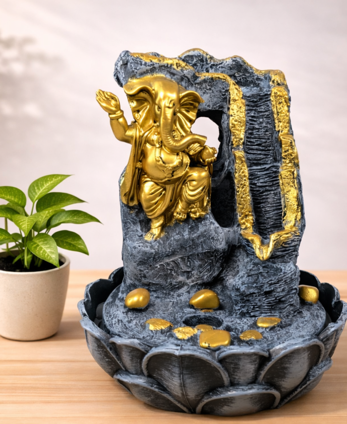 Ganesh LED water fountain indoor vastu home decor tabletop fountain