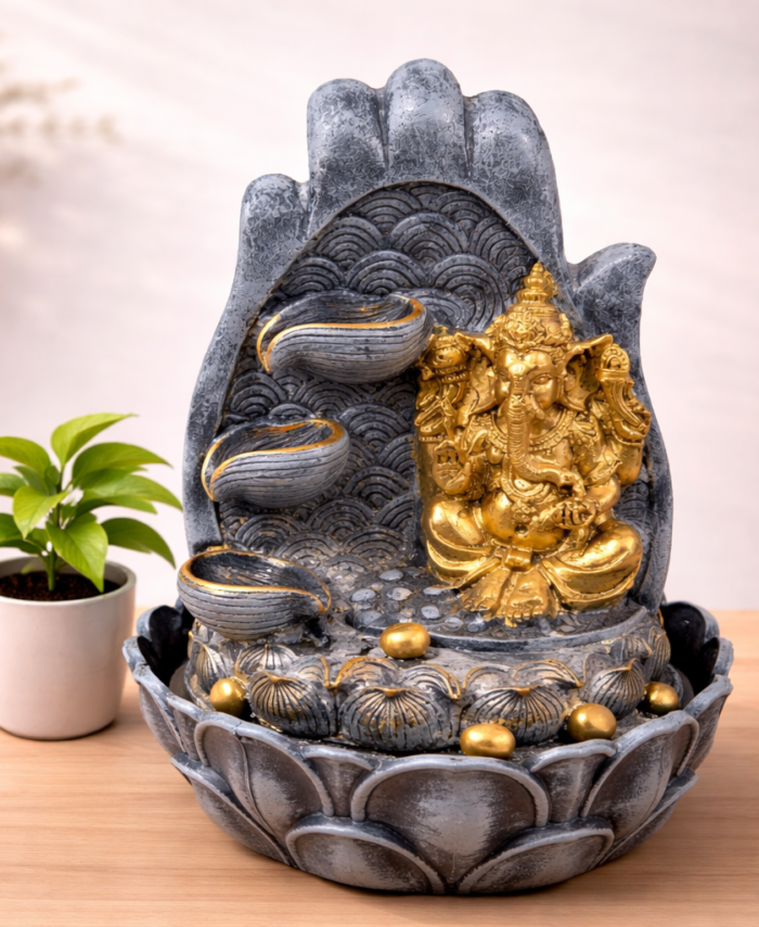 Ganesh LED water fountain indoor tabletop vastu home decor gift item