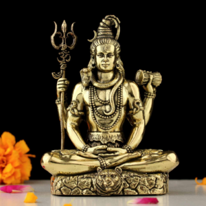 Lord Shiva Sitting Idol for Home Decor and Spiritual Gifting