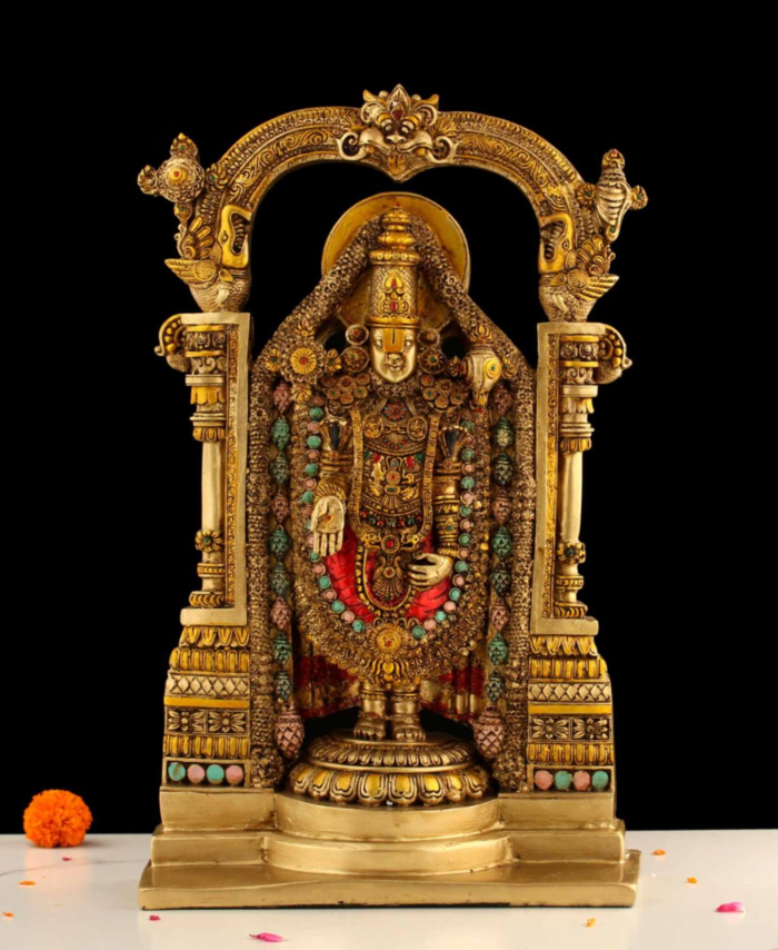 Tirupati Balaji Copper Idol for pooja room, vastu decor and gifting